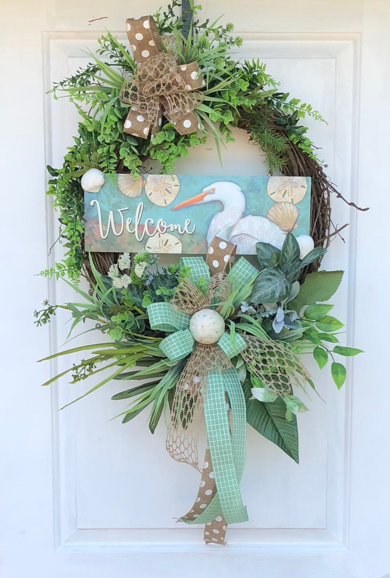 Beach Wreath, Nautical Wreath, Summer Wreath, Pelican Wreath, Beach