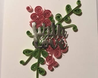 Quilled Greetings Card