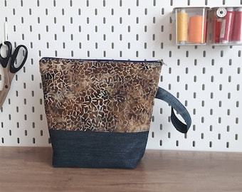 Project bag, knitting bag, Projectbag, zipper pouch, Knittingbag,