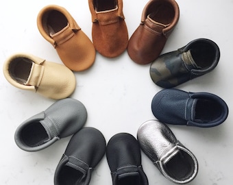 Leather Baby Loafer Moccasins