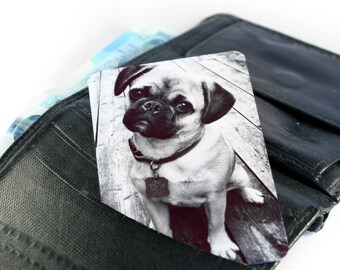 Personalised Metal Photo Keepsake Card For Wallet/ Purse