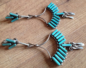 Sale Vintage Zuni Turquoise Earrings