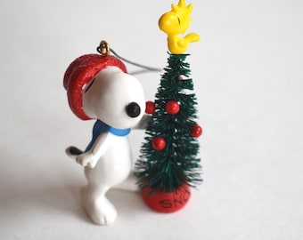 Vintage Snoopy Christmas Ornament
