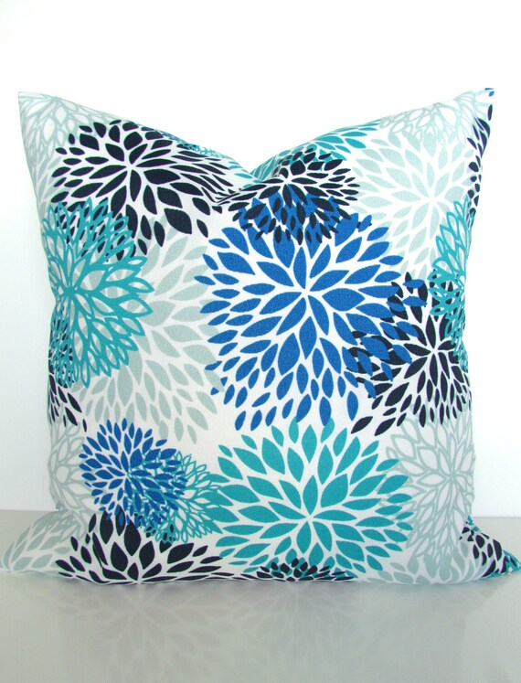 Royal Blue Pillows Outdoor Pillow Covers Turquoise