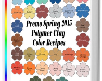 Premo Spring 2015 Polymer Clay Color Recipe Ebook