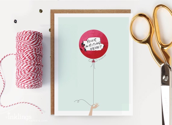 sticker off printable scratch paper Secret Card Birthday Scratch // Red off message // Balloon