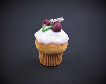 Cherry Cupcake/pendant/mini-food/sweets