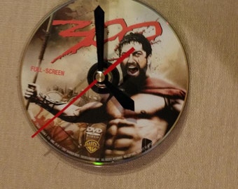 Authentic CD / DVD Movie Clocks Various Upcycled