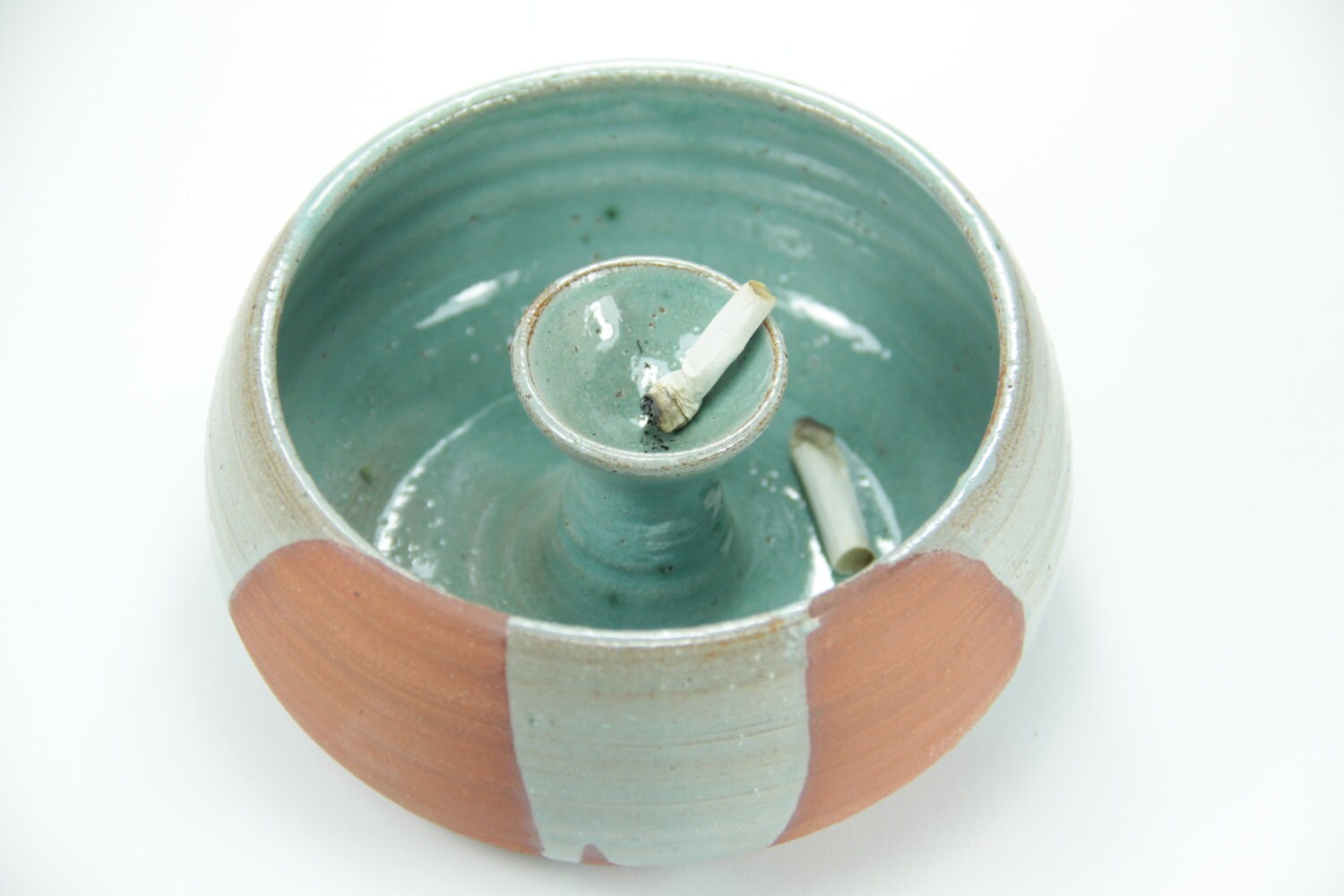 Cigar Ashtray Ceramic Ashtray Vintage Ashtrays Turquoise