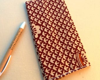 Checkbook protector made from recycled cotton