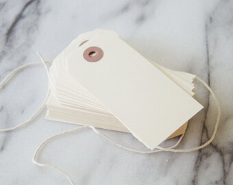 50 Manila Tags - Gift Tags - Labels - Hang Tags