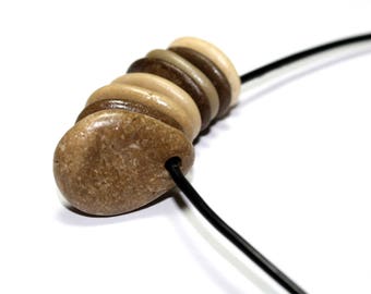 Genuine Drilled Beach Stones - Focal Jewelry Beads Natural Pebbles - Pendant Charm Dangles Diy - Beach Stone Jewelry - Blondie