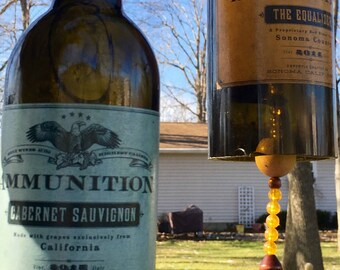Ammunition Wind Chime / Wine Bottle Wind Chime / Glass Wind Chime / Bottle Wind Chime / Wine Wind Chime