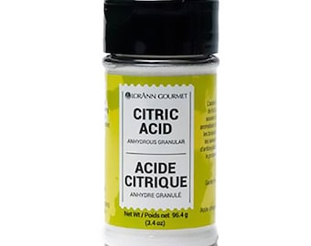 Citric Acid- Anhydrous Granular- 3.4 Ounce- LorAnn