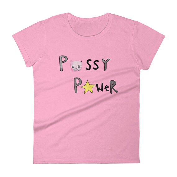 Pussy Power pink tee
