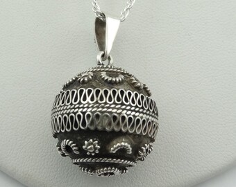 Summon Your Angel! Sterling Silver Chime Pendant. 16 Inch Sterling Silver Chain Included! #CHIME-SPC4