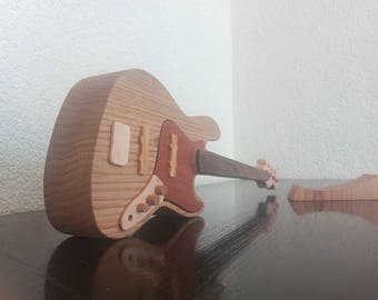 Wooden Bass Guitar