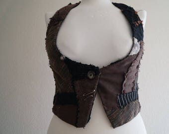 recycled/upcycled waistcoat
