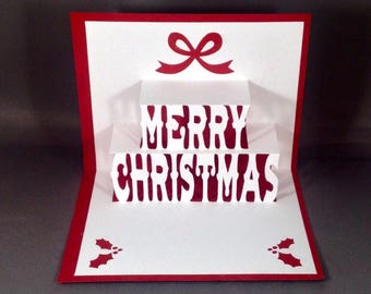 Merry Christmas Pop Up Cards Merry and Bright and Merry Christmas Cards | Holiday Cards 2017 Holiday Cards | Christmas Blessings | Xmas Card