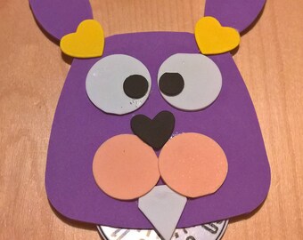 Felt Craft Foam Bunny Horary Disk