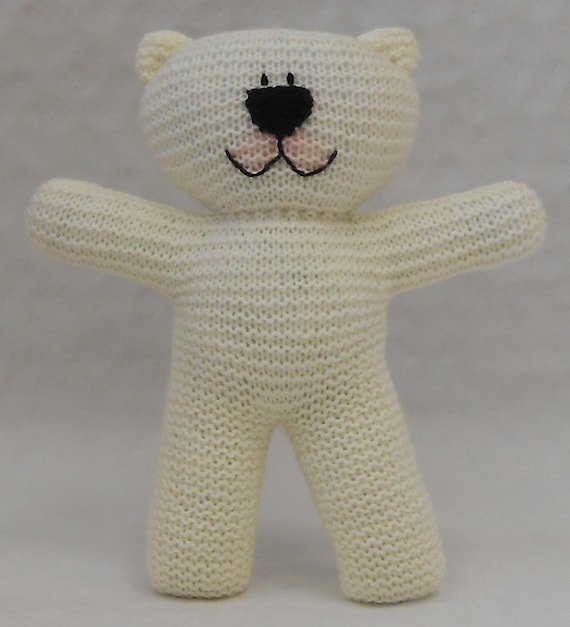 simple knitting pattern for teddy bear