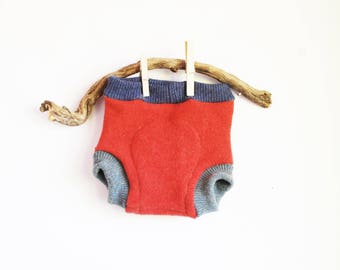 Wool Diaper, Upcycled wool diaper cover, nappy cover, wool cover, cloth diaper, Large Size