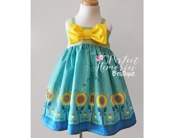 Anna Princess Dress | Summer Dress | Disney Vacation | Birthday Dress | Frozen Fever | Princess Dress | Disney Dress | Disney World
