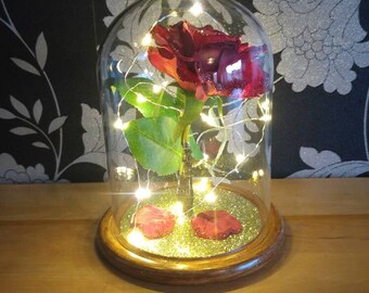 Enchanted Rose In Ornate Jar Large
