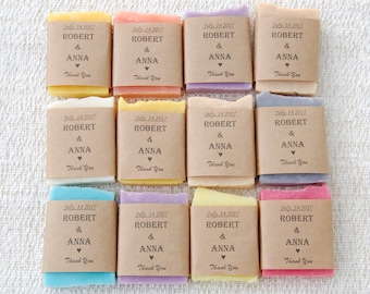 100 mini soap wedding favor Personalized favors Soap favors Custom wedding favor rustic wedding favor Bridal shower favors Guest gift soap