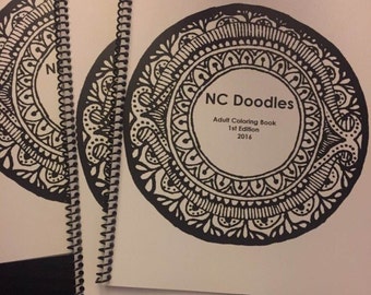 NC Doodles First Edition Adult Coloring Book