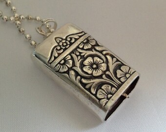Knife Bell Pendant "Inauguration" 1948 Silverware Jewelry Vintage Silverplate Knife