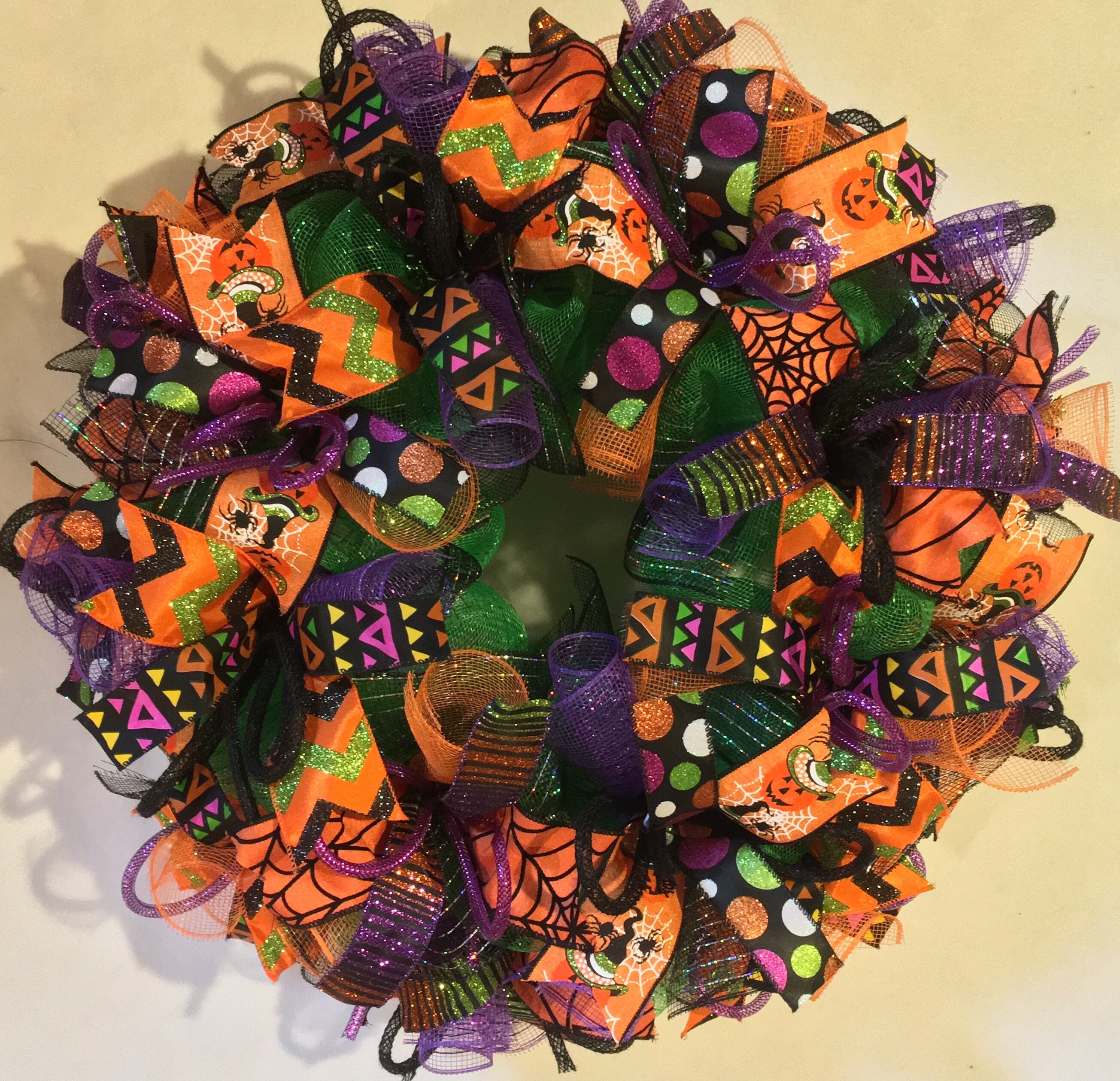 Halloween wreath Halloween wreaths wreath mesh halloween