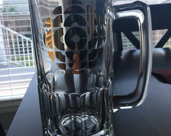 Vintage CBC Gold MUG 8 inches tall weighs almost 1.7 kg ! Rare!