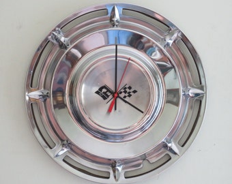 1960 Chevy Impala Hubcap Clock - Item 2626