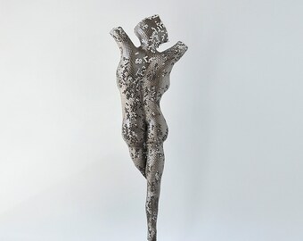 Torso sculpture, Metal wall art, metal art sculpture, Living room art, Interior design, Free standing sculpture