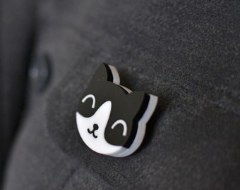 Cat Brooch - Gift For Cat Lover - Cat Jewellery - Cat Jewelry - Cat Pin Badge - Cat Pin - Gifts For Cat Lovers