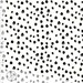 1/2 Yard Organic Cotton Knit Fabric,ORGANIC JERSEY Knit Fabric by Elvelyckan Design, B&W Confetti