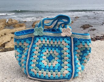 Crochet Pattern. Crochet Bag Pattern. Crochet Granny Square Bag. Instant Download. PDF Crochet Pattern