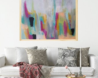 Abstract Painting Original Oil Painting Living Room Art