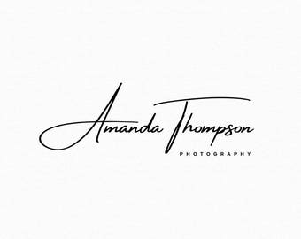premade calligraphy logo photography logo and watermark