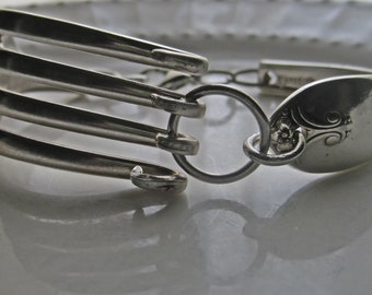Fork Bracelet Silverplate antique