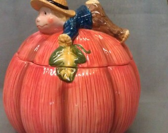 Pumpkin Harvest Cookie Jar