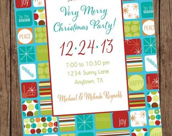 Holiday Christmas Invitation - 1.00 each with envelope