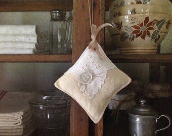 Little Lavender Pillow made with old