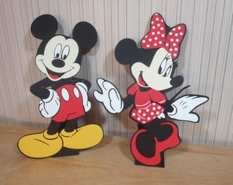 Mickey Mouse Party Decorations Centerpiece Table Decor Mickey Mouse Birthday Die Cut Mickey by FeistyFarmersWife