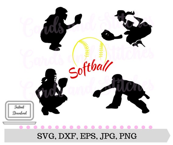 Catcher SVG Softball Catcher SVG Baseball Catcher SVG