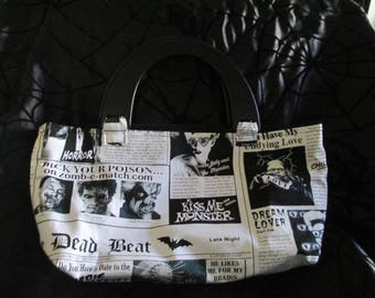 Black and White Monster Purse