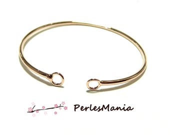 Jewelry supplies: 1 Bangle is rigid ROSE gold nickel free