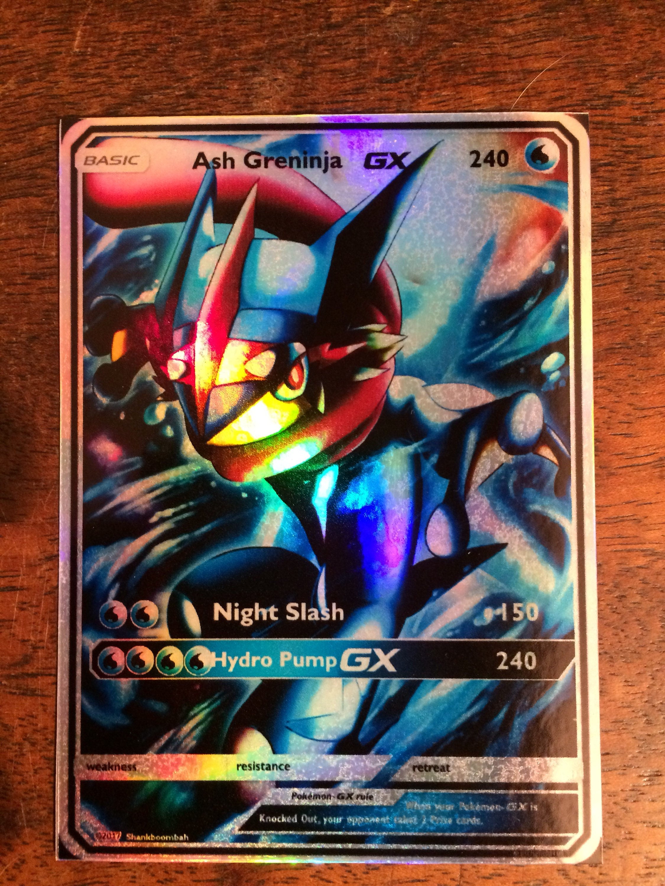 Ash Greninja Ex Card