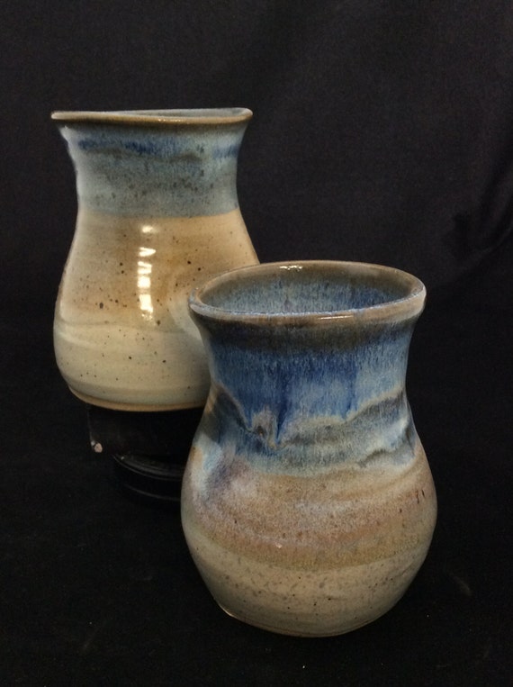 Large Thumblers/ handmade/ Ocean Landscape Glaze